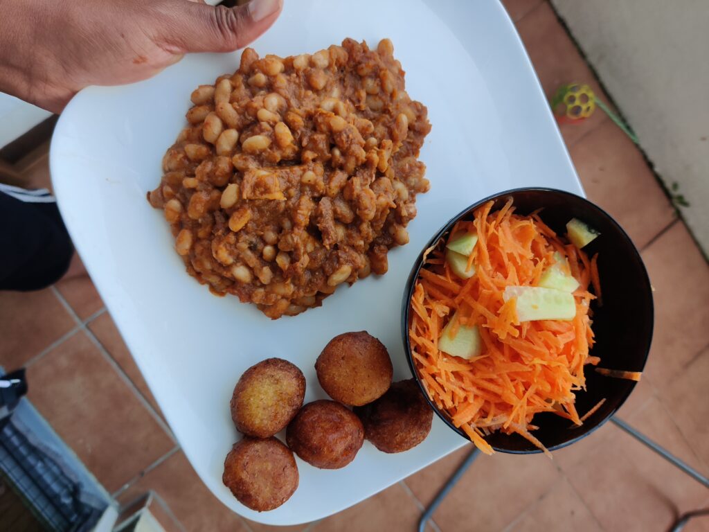 beans + salad african food